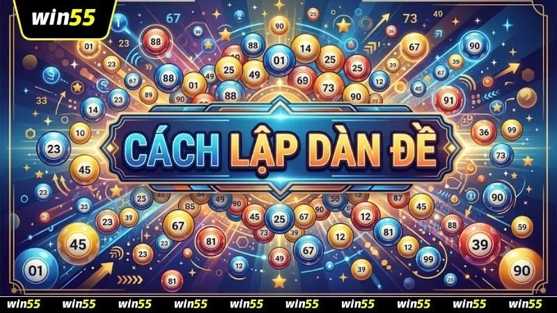 Banner thiết kế chuyên nghiệp hướng dẫn cách lập dàn đề giúp tối ưu chiến thuật tại hệ thống giải trí WIN55